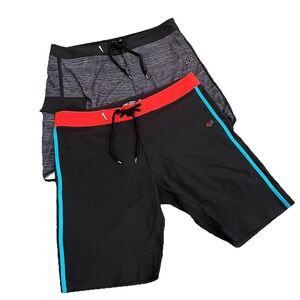 FOX Racing Boardshorts Men's‎ 36 Lot Of 2 Swim Trunks Logo Surf Beach